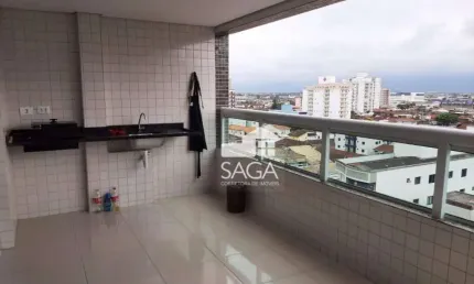 Apartamento com 2 dormitórios à venda, 82 m² por r$ 595.000,00 - vila guilhermina - praia grande/sp
