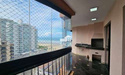 Apartamento com 4 dormitórios à venda, 136 m² por R$ 750.000,00 - Aviação - Praia Grande/SP