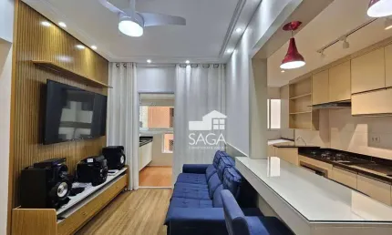 Apartamento com 2 dormitórios à venda, 59 m² por r$ 640.000,00 - boqueirão - praia grande/sp