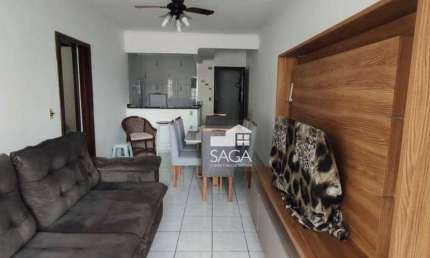 Apartamento com 2 dormitórios à venda, 79 m² por R$ 389.000,00 - Vila Assunção - Praia Grande/SP
