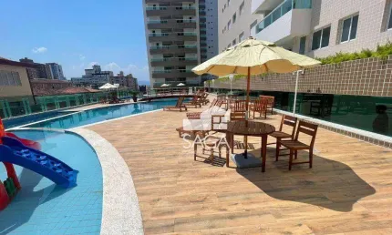 Apartamento com 2 dormitórios à venda, 70 m² por r$ 550.000,00 - boqueirão - praia grande/sp
