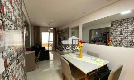 Apartamento com 2 dormitórios à venda, 88 m² por R$ 625.000,00 - Vila Guilhermina - Praia Grande/SP