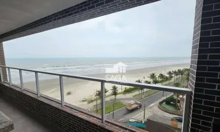 Frente Mar! Apartamento Novo com 2 dormitórios à venda, 82 m² por R$ 495.000 - Balneário Flórida - Praia Grande/SP