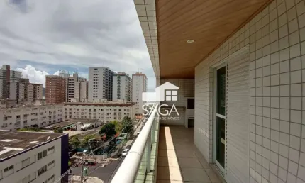 Apartamento com 3 dormitórios à venda, 125 m² por r$ 875.000,00 - vila guilhermina - praia grande/sp