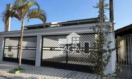 Casa com 2 dormitórios à venda, 100 m² por r$ 485.000,00 - maracanã - praia grande/sp