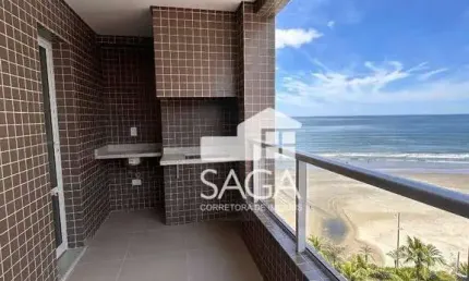 Oportunidade Frente Mar! Apartamento com 1 dormitório à venda, 53 m² por R$ 405.000 - Jardim Real - Praia Grande/SP