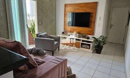 Apartamento com 1 dormitório à venda, 50 m² por r$ 265.000,00 - vila guilhermina - praia grande/sp