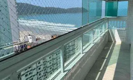 Porteira fechada e vista mar! apartamento com 3 dormitórios à venda, 140 m² por r$ 1.580.000 - vila guilhermina - praia grande/sp