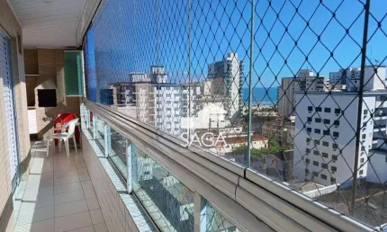 Apartamento com 3 dormitórios à venda, 132 m² por r$ 850.000 - vila guilhermina - praia grande/sp