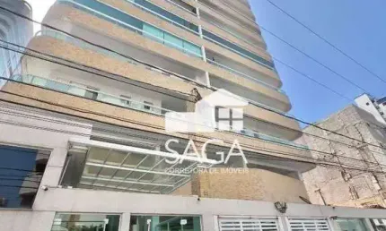 1 Dormitório com Sacada Gourmet e Piscina – Guilhermina, Praia Grande!