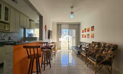Apenas 200m da praia! apartamento com 1 dormitório à venda, 50 m² por r$ 320.000 - tupi - praia grande/sp