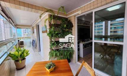 Apartamento com 2 dormitórios à venda, 105 m² por R$ 590.000,00 - Caiçara. - Praia Grande/SP