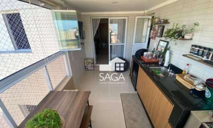 Apartamento com 3 dormitórios à venda, 96 m² por R$ 1.000.000 - Canto do Forte - Praia Grande/SP