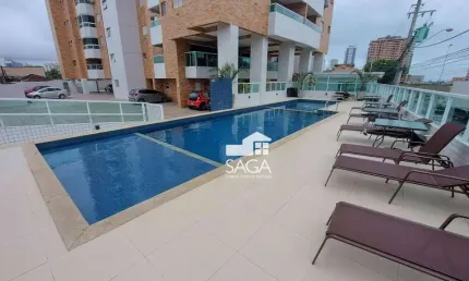 Apartamento com 2 dormitórios à venda, 58 m² por r$ 415.000,00 - vila guilhermina - praia grande/sp