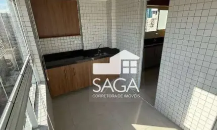 Todo planejado! Apartamento com 2 dormitórios para alugar, 94 m² por R$ 5.500/mês - Canto do Forte - Praia Grande/SP