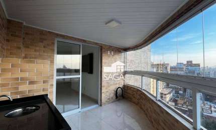 Apartamento com 1 dormitório à venda, 58 m² por R$ 380.000,00 - Vila Guilhermina - Praia Grande/SP