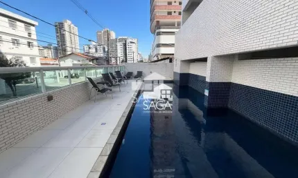 Apartamento com 2 dormitórios à venda, 60 m² por R$ 360.000 - Vila Guilhermina - Praia Grande/SP
