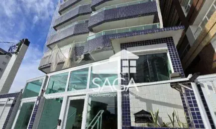 Apartamento com 1 dormitório à venda, 51 m² por r$ 335.000,00 - caiçara. - praia grande/sp