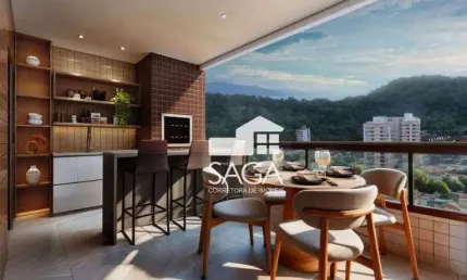 Lançamento com 120 meses para pagar! apartamento com 3 dormitórios à venda, 127 m² por r$ 1.278.400 - canto do forte - praia grande/sp