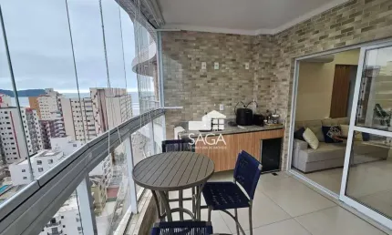 Porteira fechada! apartamento com 3 dormitórios à venda, 109 m² por r$ 1.238.000 - vila guilhermina - praia grande/sp
