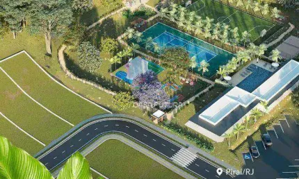 Terreno à venda, 596 m² por r$ 223.500,00 - centro - piraí/rj