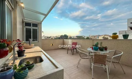 Apartamento garden com 4 dormitórios à venda, 145 m² por r$ 690.000,00 - colina - volta redonda/rj