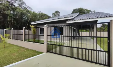Casa para Venda em Pontal do Paraná, Guaraguaçu, 3 dormitórios, 1 suíte, 1 banheiro, 2 vagas