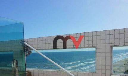 Cobertura Frente Mar Total com 3 dormitórios à venda, 240 m² por R$ 1.100.000 - Balneário Flórida - Praia Grande/SP