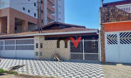 Casa com 2 dormitórios para alugar, 110 m² por R$ 3.000,00/mês - Vila Guilhermina - Praia Grande/SP