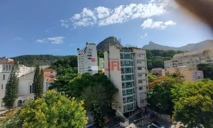 Apartamento 3 quartos com 1 suíte e dependência completa frontal vista para o Cristo 2 vagas - Laranjeiras