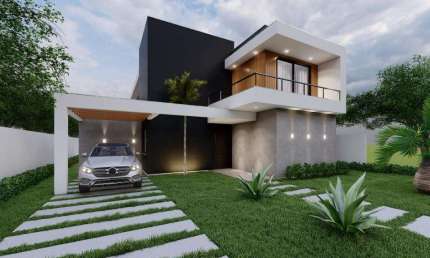 Casa duplex, com 4 quartos (sendo 3 suítes), 475m² de terreno, no Alphaville Litoral Norte!