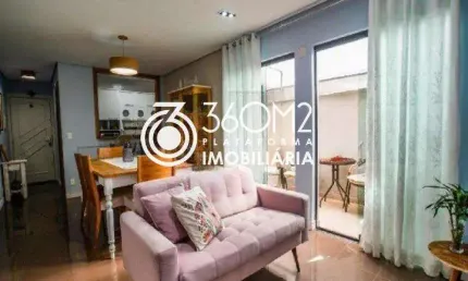 Apartamento garden para venda em santo andré, vila assunção, 3 dormitórios, 1 suíte, 2 banheiros, 2 vagas