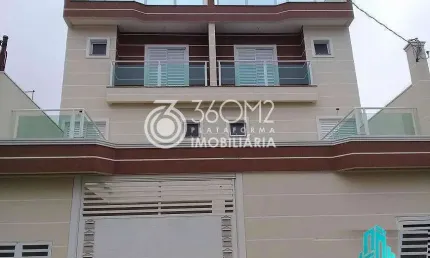 Cobertura para venda em santo andré, parque oratório, 2 dormitórios, 1 suíte, 3 banheiros, 1 vaga