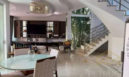 Casa com 4 dormitórios à venda, 350 m² por r$ 3.300.000,00 - alphaville dom pedro - campinas/sp
