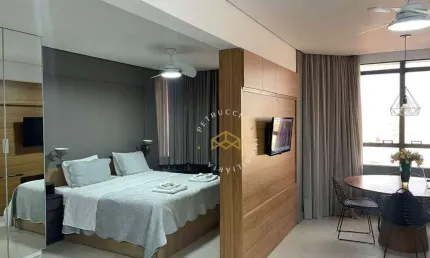 Flat com 1 dormitório para alugar, 47 m² por R$ 4.050,00/mês - Centro - Campinas/SP