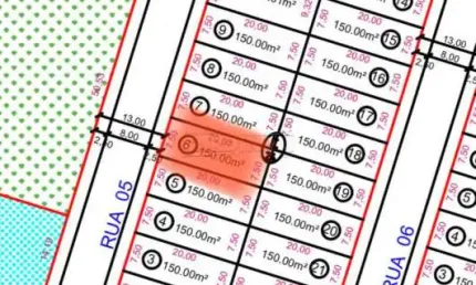 Terreno à venda na Rua 6, Loteamento, LOTE 18/E, Jardim Embaré, São Carlos