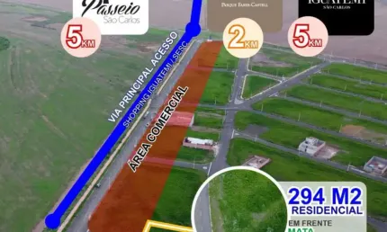Terreno à venda na Rua Silvio Dolizete Zanchin, s/n, Jardins do Porto, São Carlos