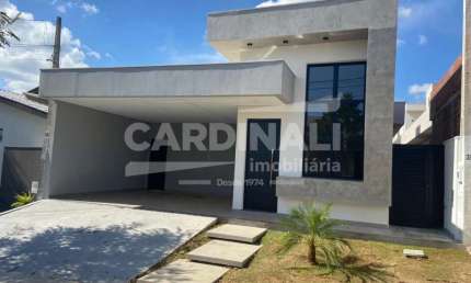 Casa em condomínio fechado com 3 quartos à venda na Avenida Professora Maria de Cresci Leopoldino, 755, Condomínio Residencial Quebec, São Carlos