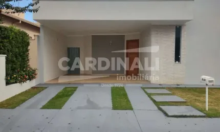 oportunidade de casa nova em condomínio com 03 suítes, condomínio com área de lazer completo.