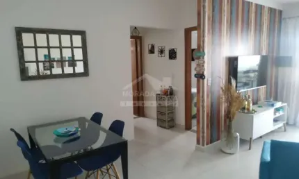 Apartamento 02 dormitórios (1 suite), com vista mar bairro da aviação em pria grande.