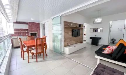 Apartamento no canto do forte, 1 dormitório, terraço gourmet, lazer, confira em praia grande.