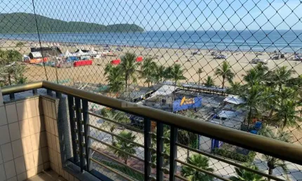 Apartamento FRENTE AO MAR na Vila Guilhermina, 3 dormitórios, vaga, confira em Praia Grande.