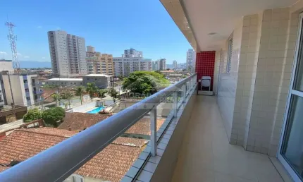 Apartamento na aviação, 2 dormitórios, terraço gourmet, lazer, confira em praia grande.