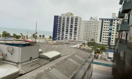 Apartamento VISTA LATERAL AO MAR na Ocian, 3 dormitórios, sacadas, 2 vagas, confira em Praia Grande.