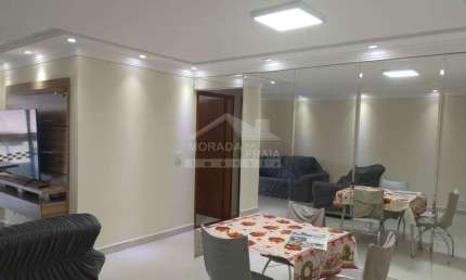 Apartamento VISTA MAR de 3 dormitórios, terraço gourmet, lazer, confira em Praia Grande.