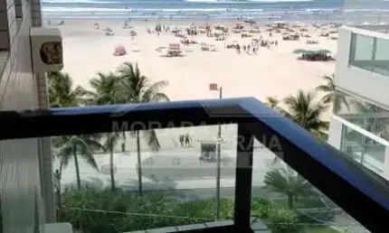 Apartamento na aviação 2 dormitório com suite, prédio frente mar. só na imobiliária em praia grande.