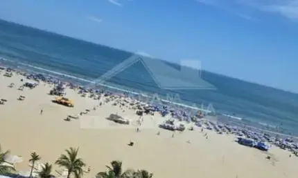 Apartamento frente ao mar na vila guilhermina, 3 dormitórios, vaga, confira em praia grande.