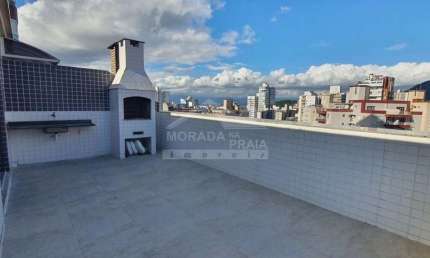 Cobertura DUPLEX e FRENTE AO MAR na Guilhermina, 3 dormitórios, confira em Praia Grande.