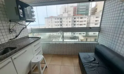 Apartamento VISTA MAR na Aviação, 2 dormitórios, terraço gourmet, só na imobiliária em Praia Grande.