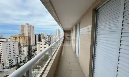 Apartamento na aviação, 3 suítes, varanda gourmet, 2 vagas, só na em praia grande.
